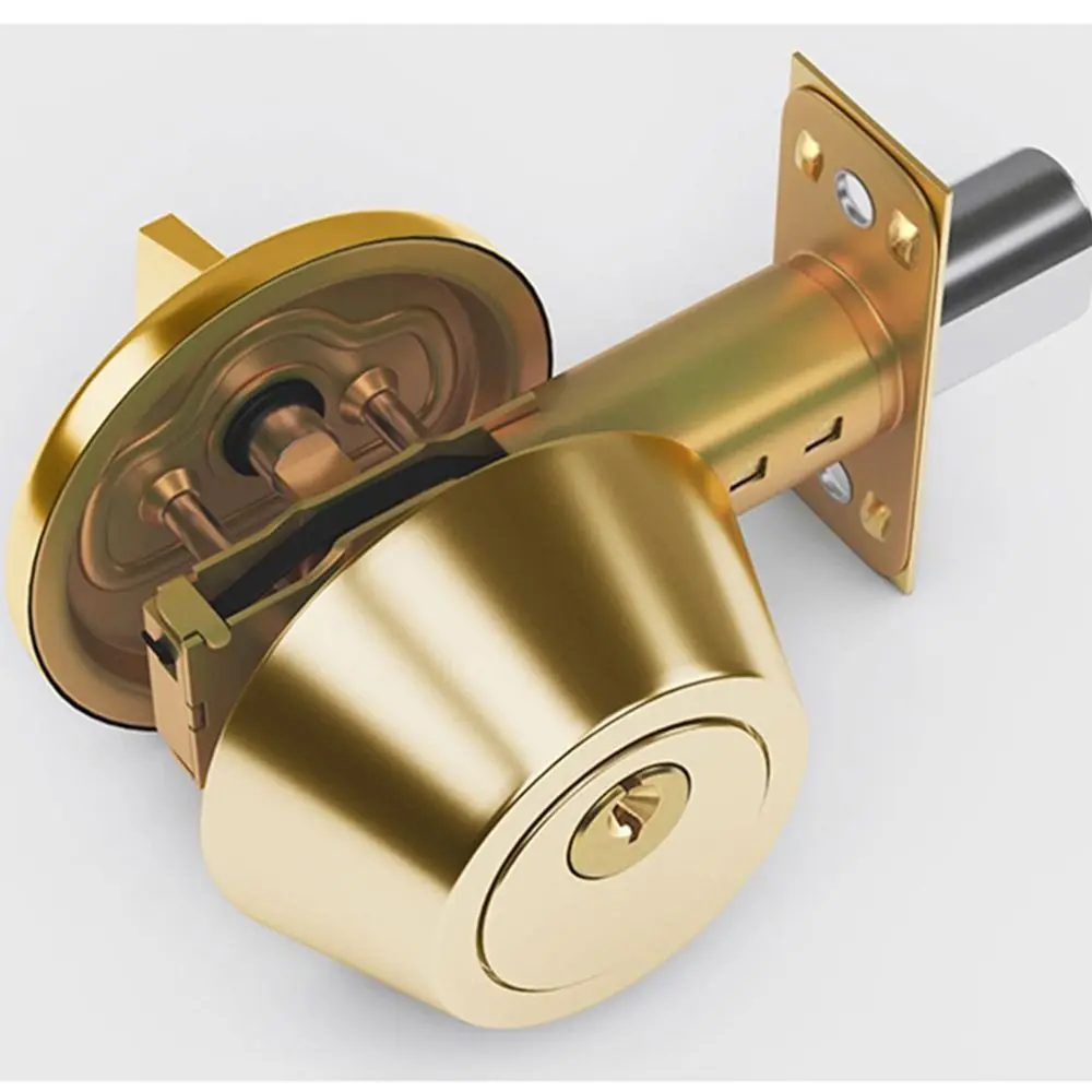 Multicolor Entry Door Knobs Invisible Single Side Room Door Locks Rust Resistant Anti-Theft Dead Bolt Door Lock Home Door Gate