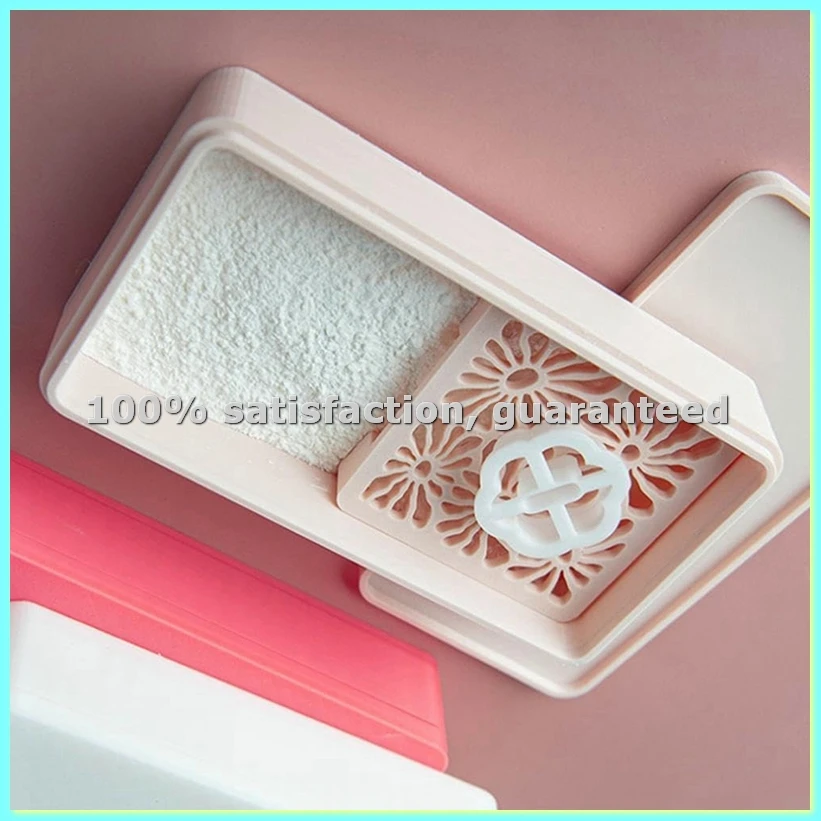 Cornstarch Container for Polymer Clay,Polymer Clay Tools Kit,Leak-Proof Snap-Lock Powder Container Pink-ABFB