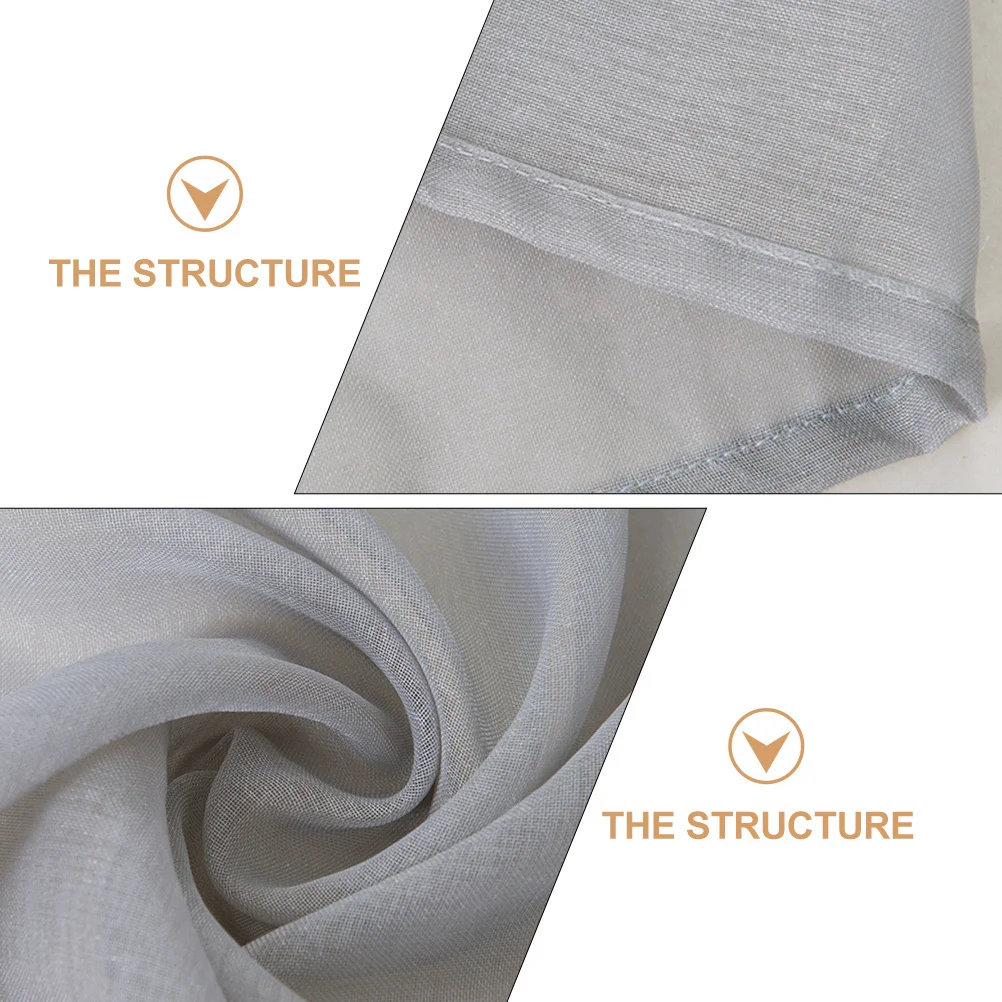 ستائر كتان رمادية مقاومة للاهتراء، إكسسوار منزلي، أسلوب بسيط، مانع للشمس، ديكور أنيق لغرفة المعيشة في المطبخ