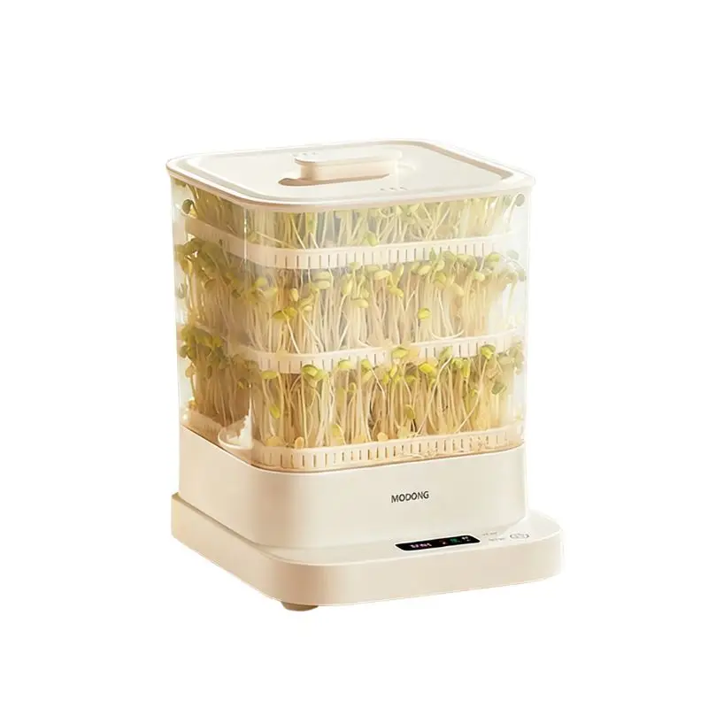 Home-use Mini Bean Sprout Germination Pot Automatic Intelligent Maker for DIY Mung Bean Sprout Cultivation view 2