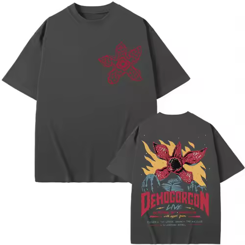 Eddie Munson The Demogorgon T-shirt Cannibal Flower Monster Graphic T Shirts Men Women Clothing Gothic Fashion Vintage T-shirts - Image 5