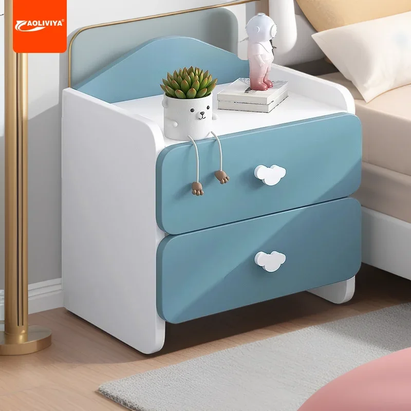 

AOLIVIYA Multi-functional Creative Small Bedside Storage Cabinet A62 Modern Practical Stylish Simple Bedroom Compact Shelf