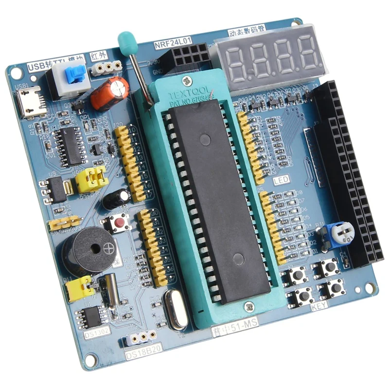 HC6800-MS Modulo scheda di sviluppo Microcontrollore Mini Scheda di sistema Scheda di apprendimento Modulo scheda di sviluppo STC89C52