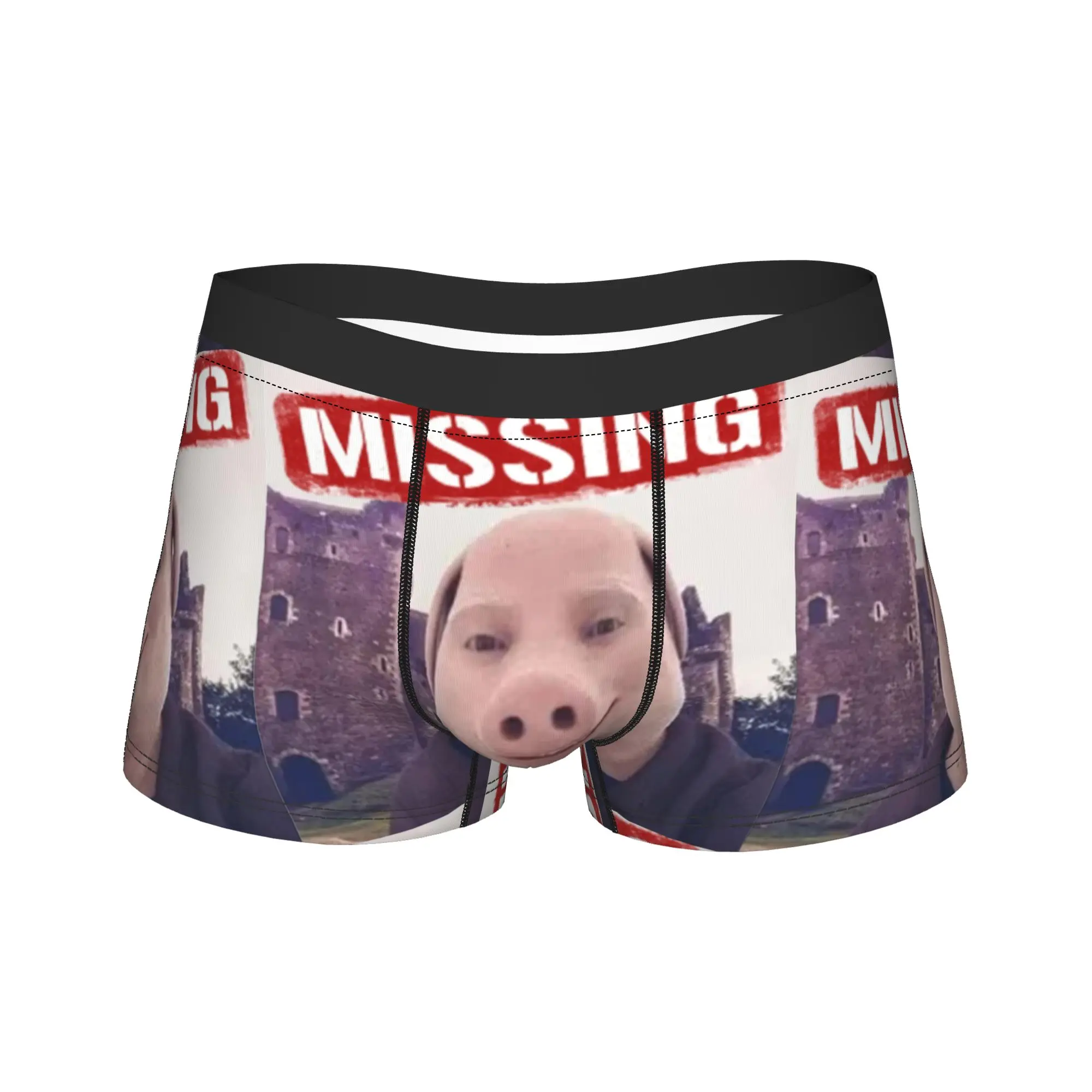 John Pork Is Calling Underwear  Males Boxer Brief Breathable Boxer Shorts High Quality Print Oversize Panties