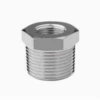 M5 M6 M8 M10 M12 M14 M16 M18 M20 BSP Metric Female To Male Thread 304 Stainless Steel Bushing Pipe Fitting Adapter Coupler