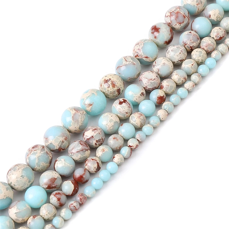 

4/6/8/10mm Shoushan Stone Beads Natural Crystal Snakeskin Jasper Gemstone Round Loose Beads For Jewelry Making DIY Bracelet Gift