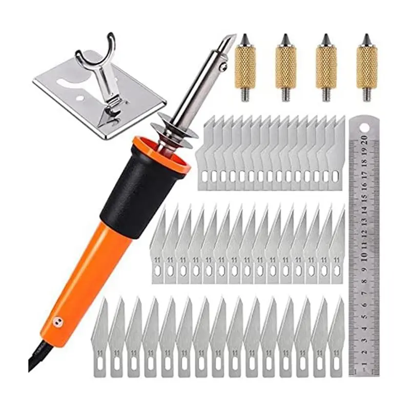 

Набор электрических термоножей из 67 предметов, многофункциональный термонож для вырезания трафаретов с металлической подставкой-A57X