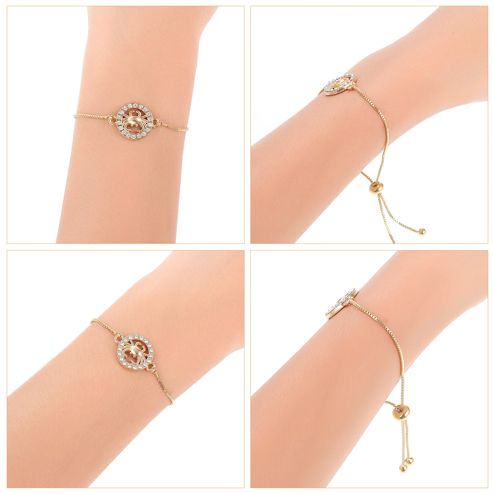 

1Set Zodiac Pendant Bracelet DIY Kit Premium Alloy Copper Charms Versatile Elegant Gifts for Women Bracelet Charms