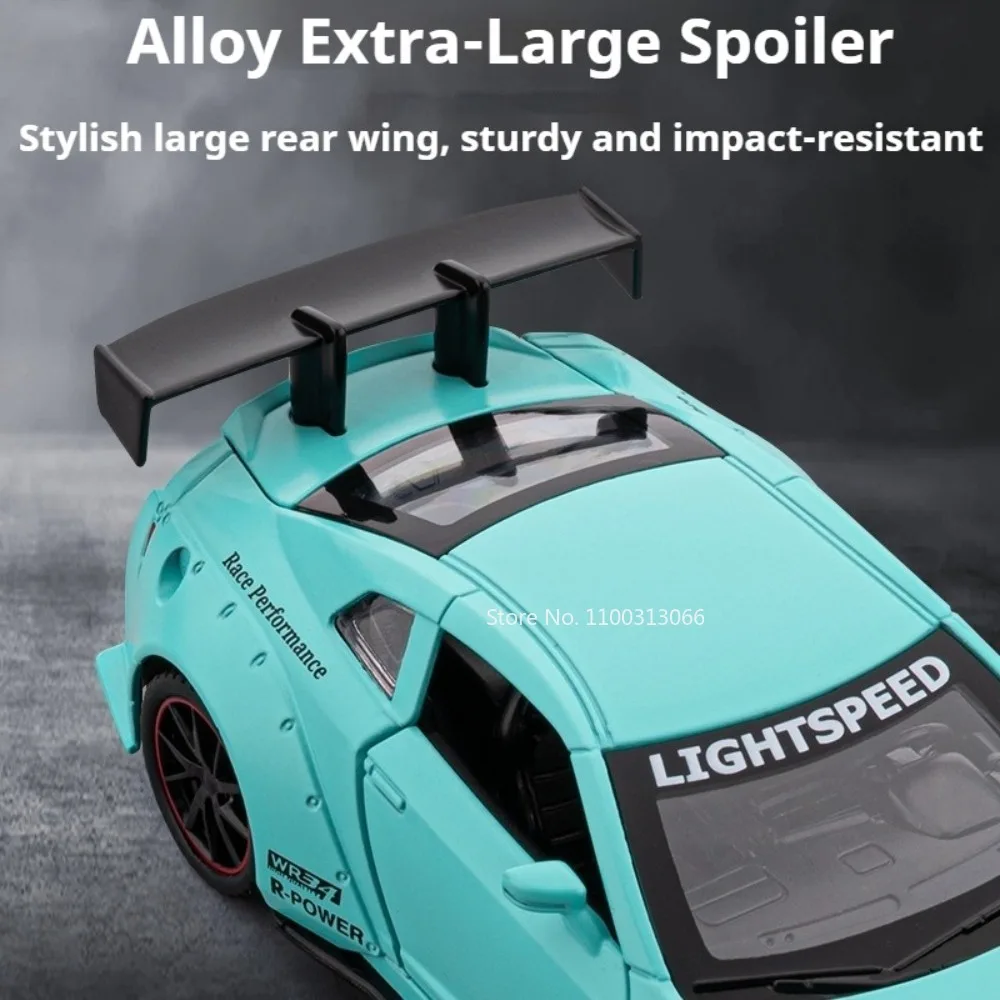 1:32 Legierung Diecast GTR MC20 Autos Modelle Spielzeug Türen geöffnet Miniaturfahrzeuge mit Licht Sound Sportwagen für Sammlerstück