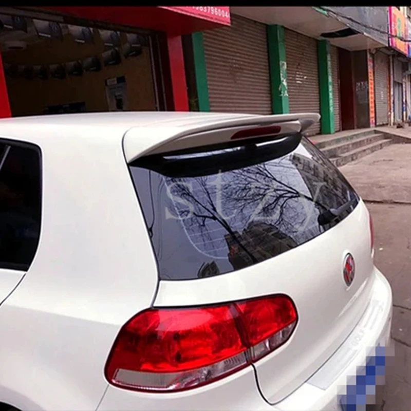 For Volkswagen GOLF 6 Spoiler 2010-2013 mk6 High Quality ABS Material Car Rear Wing Primer Color Rear Spoiler