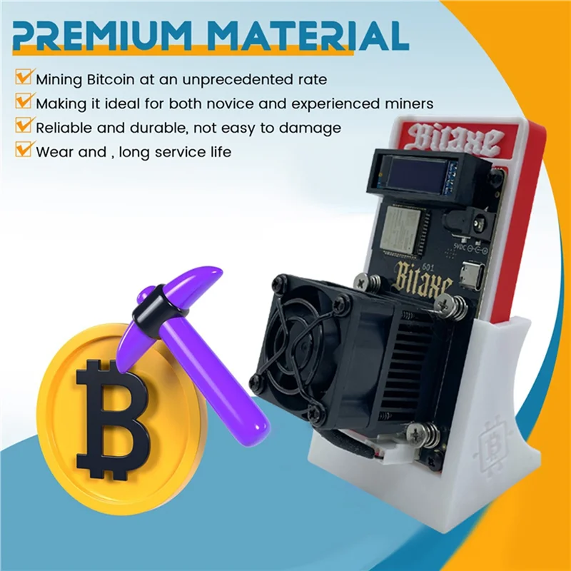 Durevole-Bitaxe Gamma 601 BTC Bitcoin Miner BM1370 Asic Chip 1.2TH/S 18W Solo Miner Per Antminer S21 Pro Stand Wth, Bitaxe Gamma 6