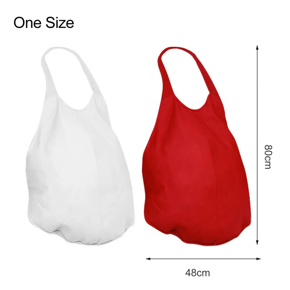 Convenient Tear Resistant Santa Imitation Belly Solid Color Portable Lightweight Xmas Imitation Belly Cosplay