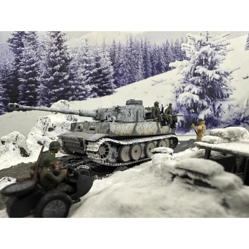 

New 1:72 Scale Painted Model 6 Pcs German Winter Soldiers Resin Action Figure Toys Dolls Scene Accessory Display Gifts Fans Show