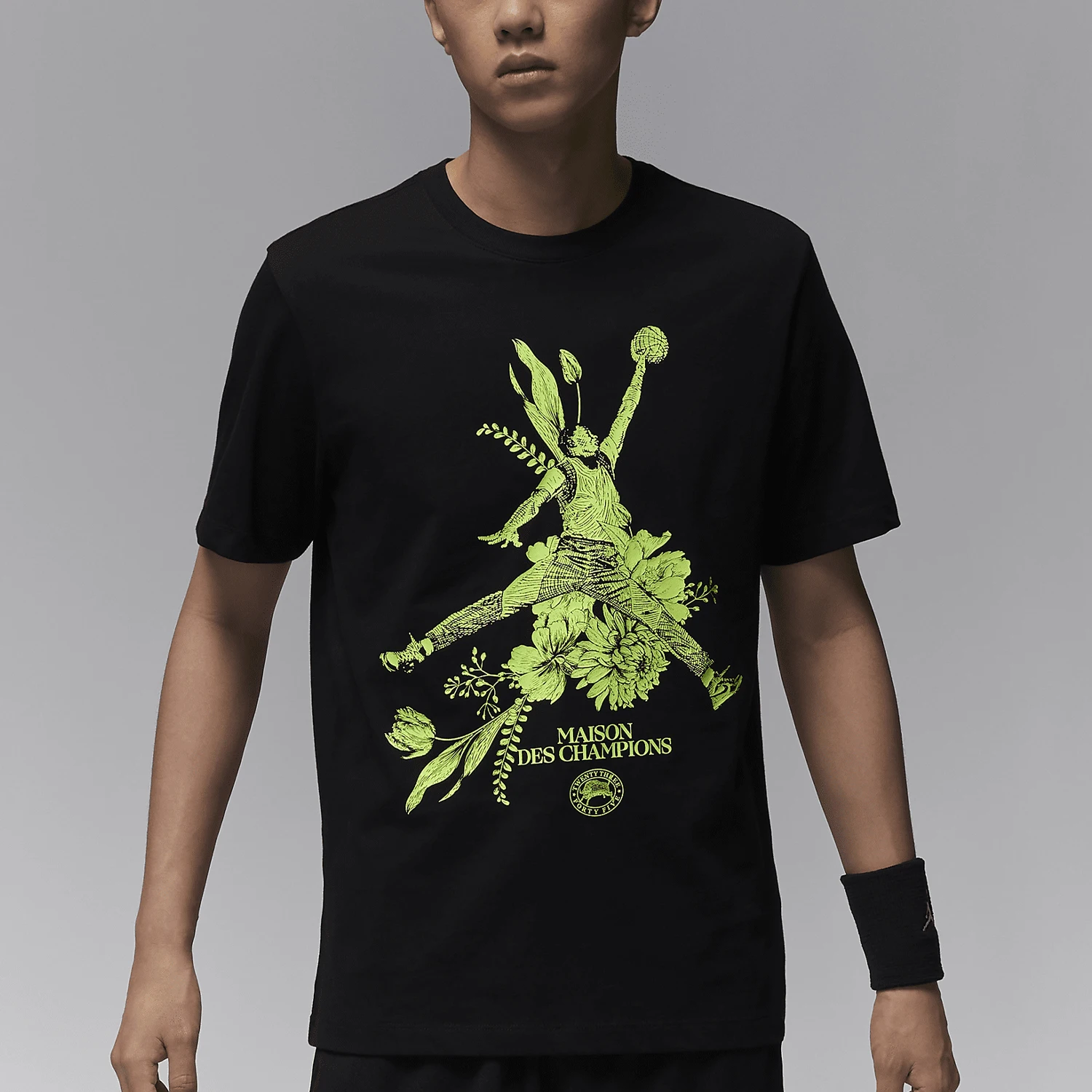 

Nike Genuine Jordan Men's Casual Printed Round Neck T-Shirt FZ1929-010