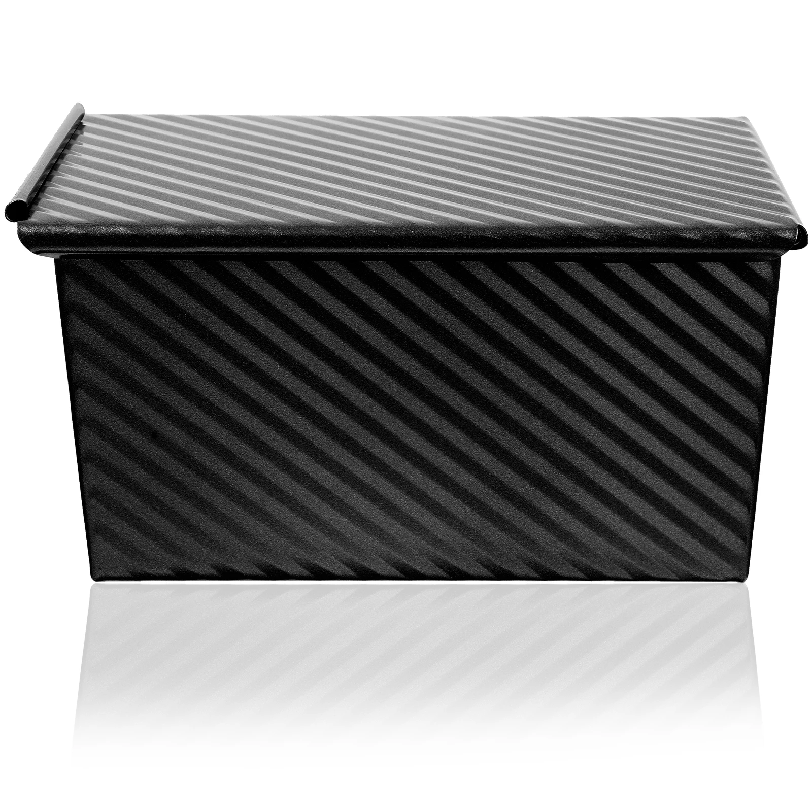 

2pcs Loaf Pan with Lid Carbon Steel Bread Mold Toast Baking Box Kitchen Supplies Mini Loaf Molds Non Stick Coating