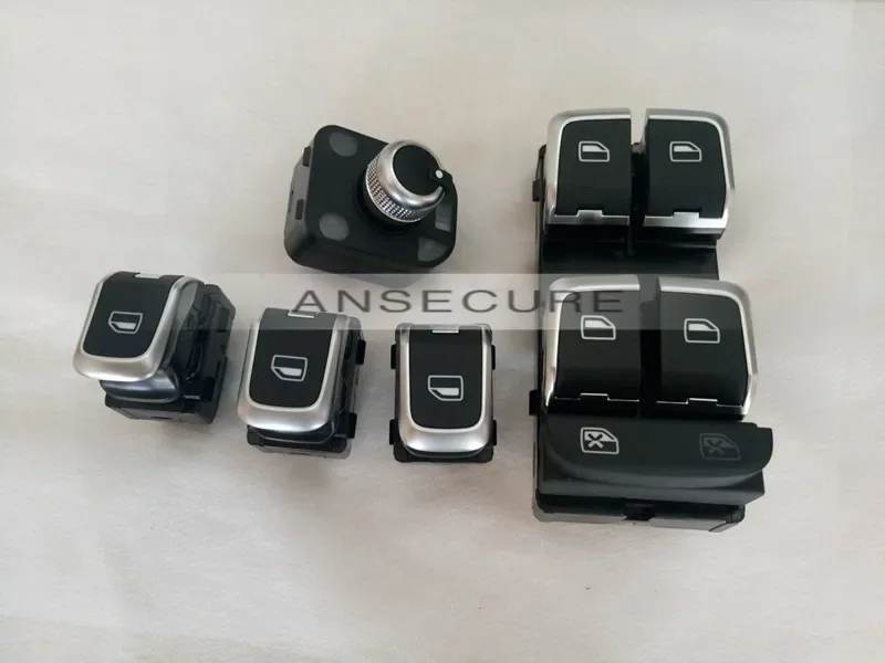 OEM  5 Pcs Front MasterPower Door  Window Switch Button Mirror Switch For Audi A3 S3 RS3 8V Sportback  2013-2016