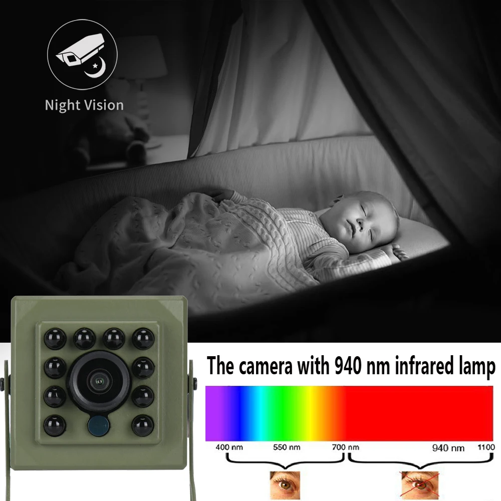 6MP 4MP POE 2K Tuya Mini Wireless WiFi IP Camera Bird Cage IRCUT Night Vision Small Size Bird Nest Home Security CCTV Smart Life