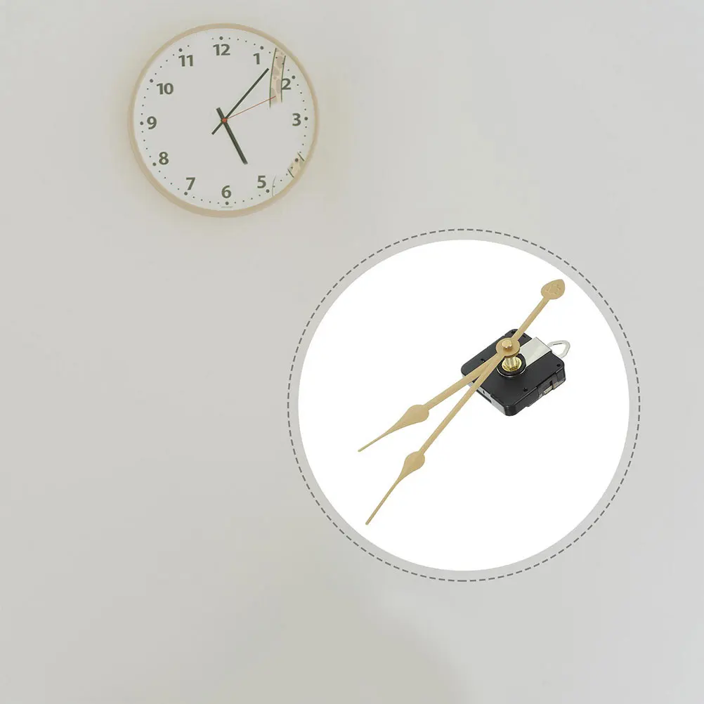 

Silent Clock Movement 8-024 Gold Seconds 12-15CM DIY Wall Clock Mechanism Kit Plastic Hands Mute Parts Accessories