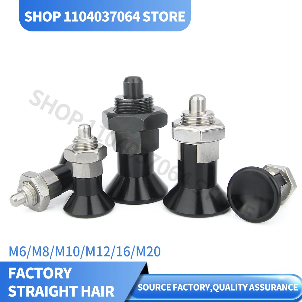 Factory In Stock Stainless Steel/Carbon Steel Index Plungers Aluminum Knob Self-locking/Return Type Thread Locating Plunger Pins