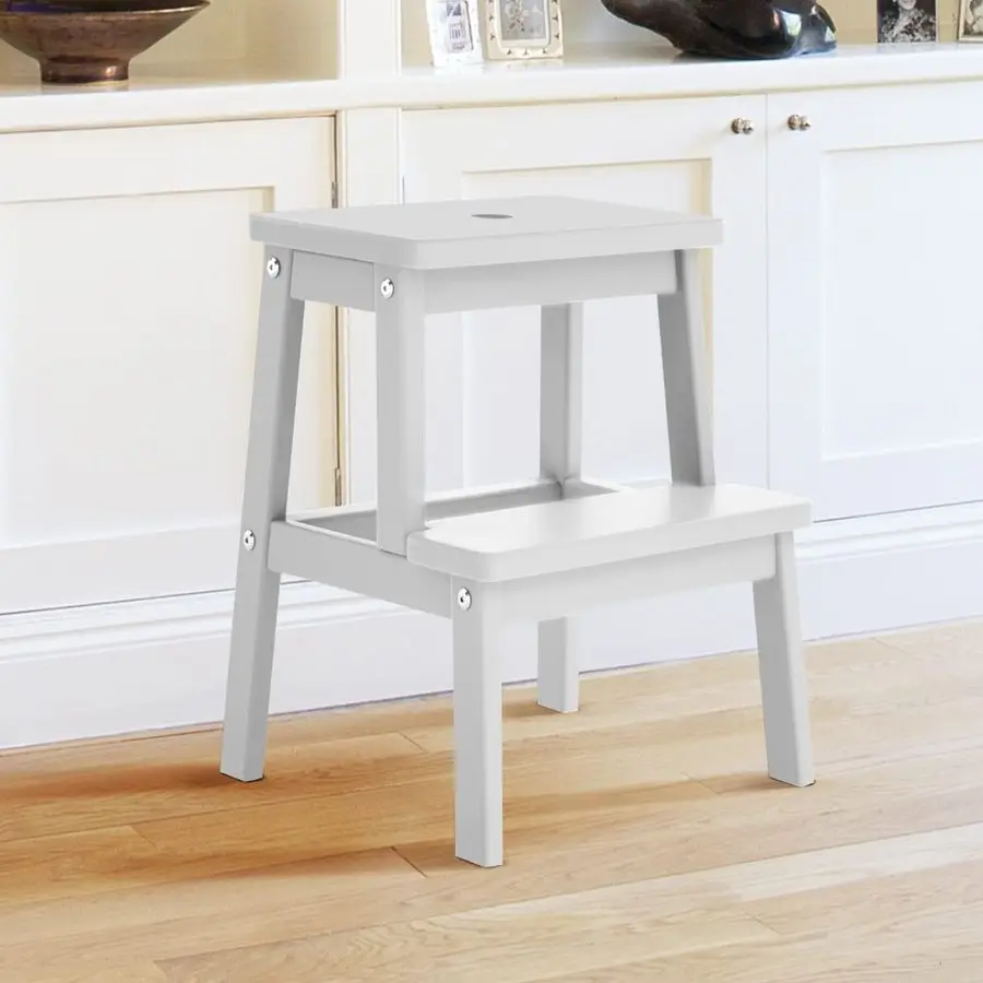 

Step Stools for Adults, Wooden Step Stool with 400 lb, Wood Step Stool, Adults Step Stool, Step Stool for Bedside, Step Helper f
