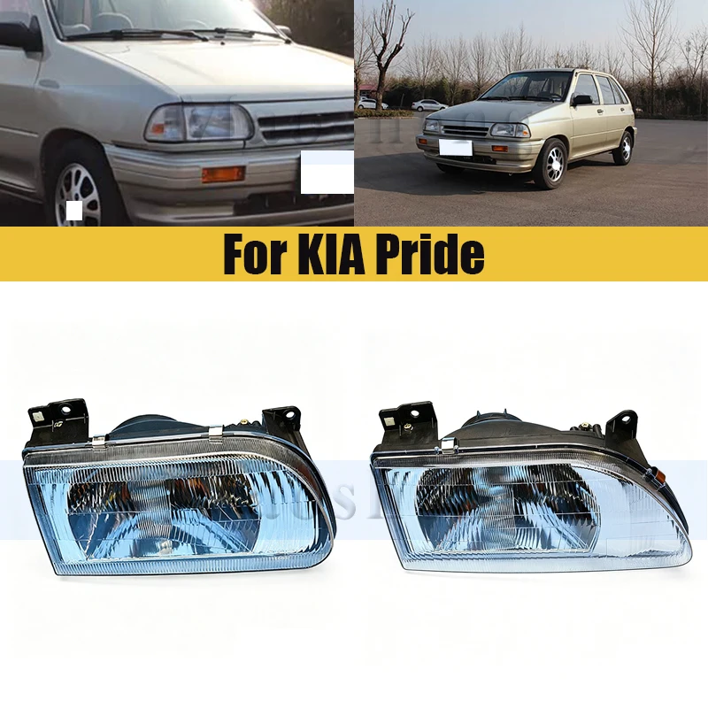 

Front Bumper Headlight Headlamp For KIA Pride Head Light Head Lamp