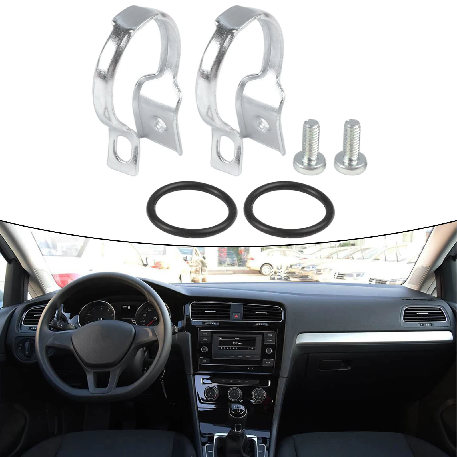 

Car Heating Water Tank Repair Kit 3C0898380 For Golf For EOS For Tiguan For Skoda Exhaust V Clamp, Turbine V-Clamp Fixed Clips