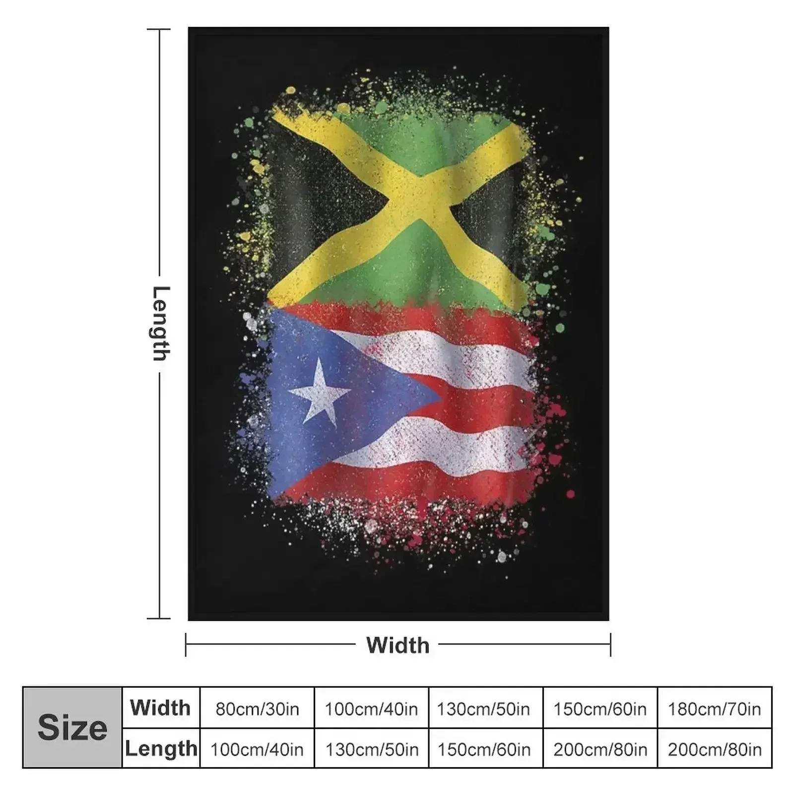 Puerto Rican Jamaican Love Jamarican Throw Blanket christmas gifts Soft Big Stuffeds Bed covers Blankets