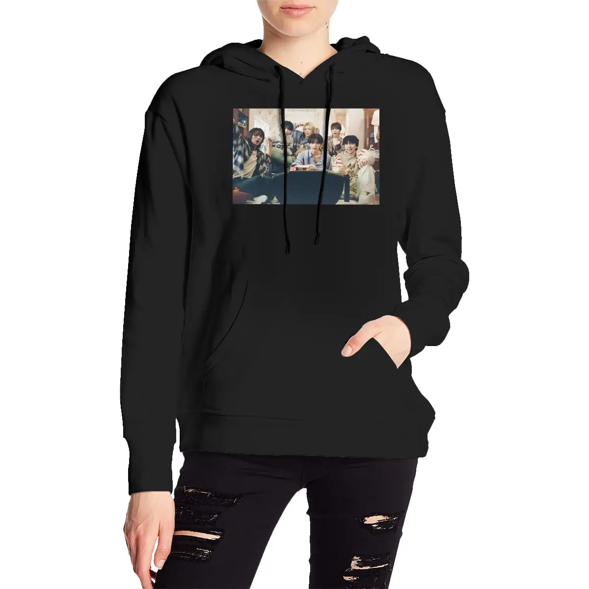 Junge Next Door KPOP Hoodie Harajuku Pullover Herbst Winter Herren Damen Paar Sweatshirt Langarm Tops