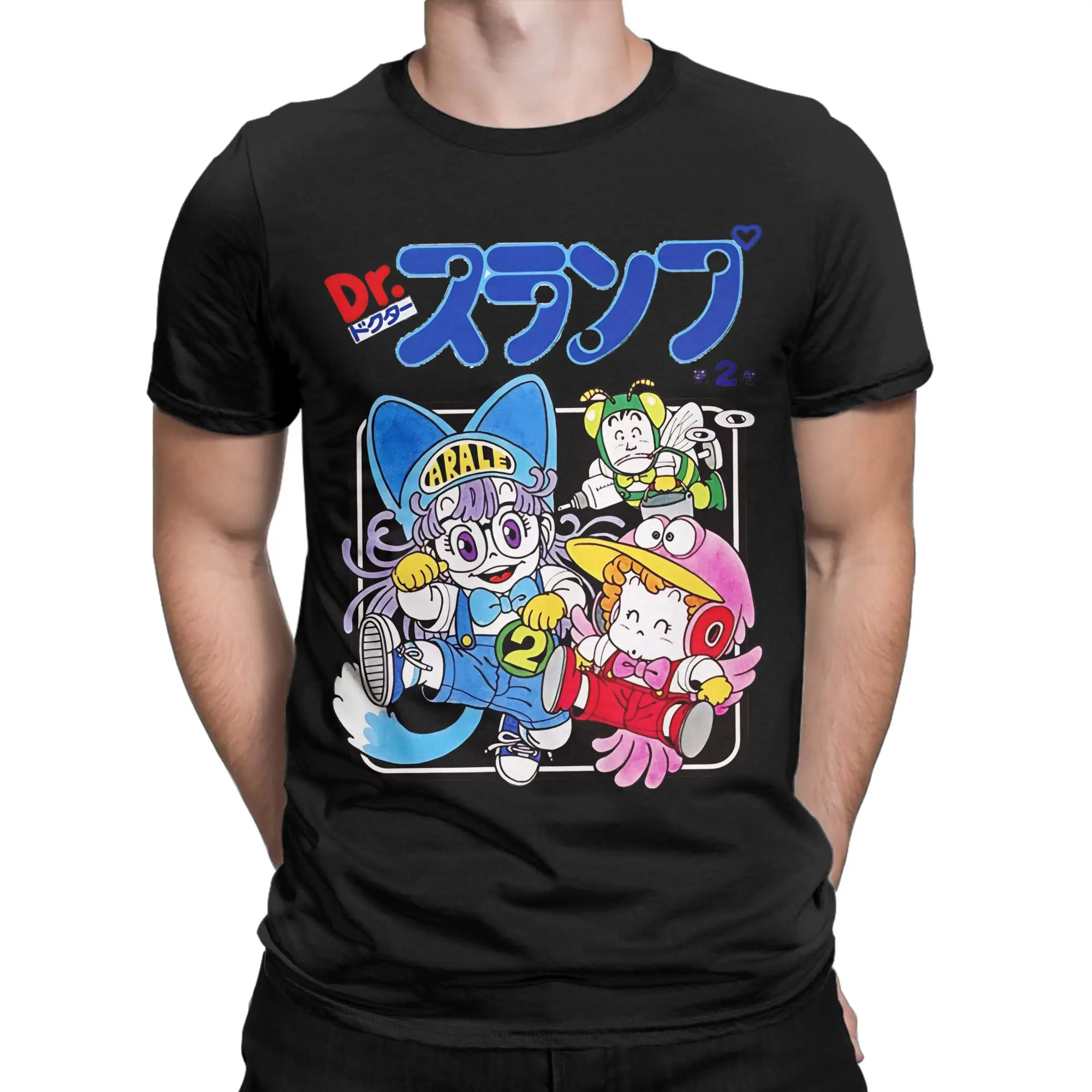Arale Norimaki  Dr. Slump  Men T Shirt  Funny Tee Shirt Short Sleeve Round Collar T-Shirts Pure Cotton Plus Size Clothes