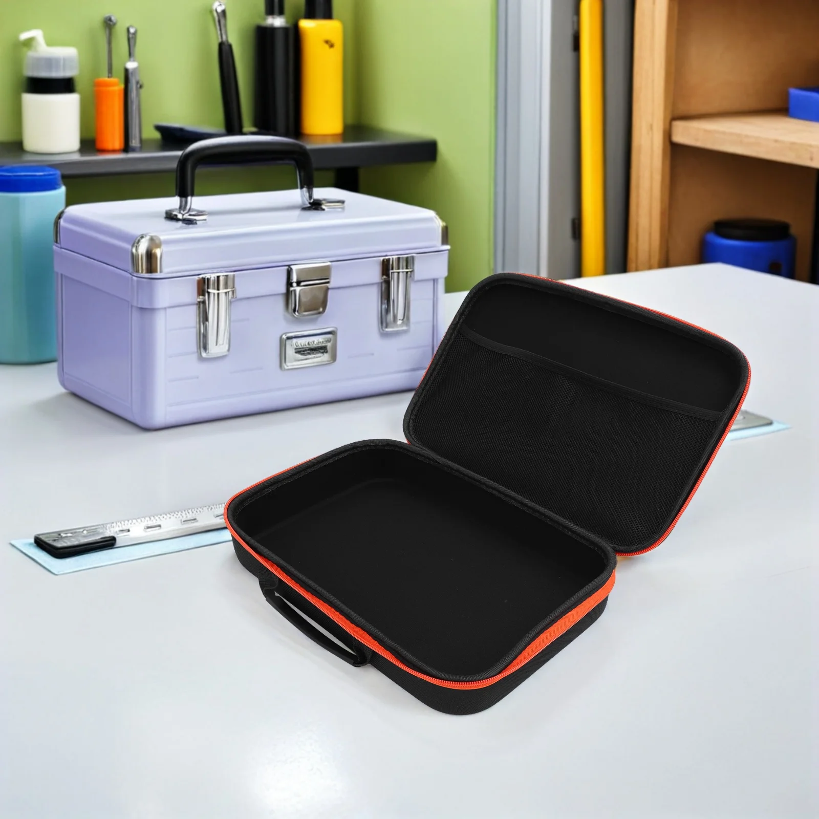 Electric Drill Tool Box 33X21X8Cm Oxford Fabric Eva Storage Case For Grinder Driver Hand Tools Drill Bit Organizer Portable