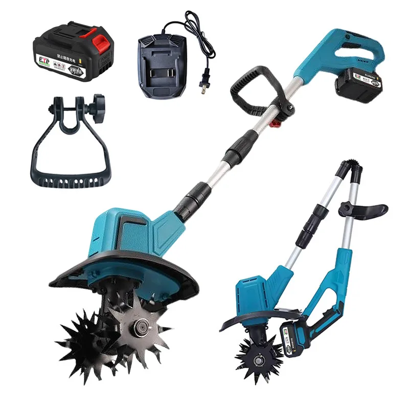 

Handheld Micro-Tiller Soil Loosener Small Household Electric Agricultural Cultivator With Lithium Battery Direct Factory Source