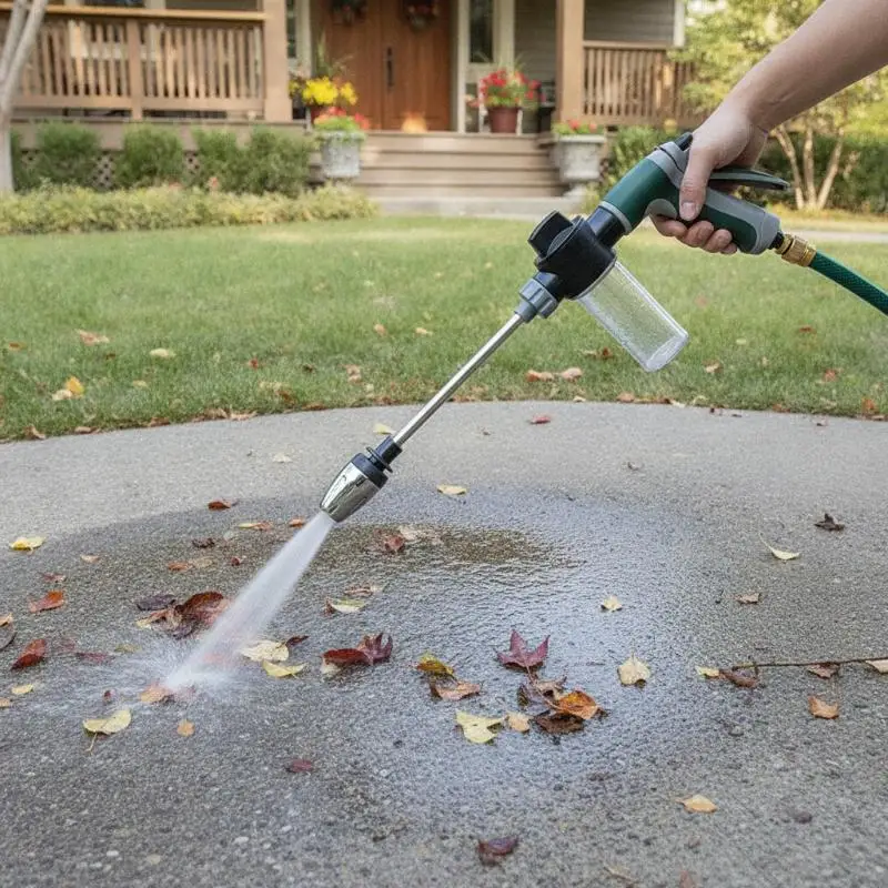 Long Rod Water Sprayer Stainless Steel Extension Bar Multi Spray Foam Bottle for Pool Side Cleaning Balcony Watering Gardening