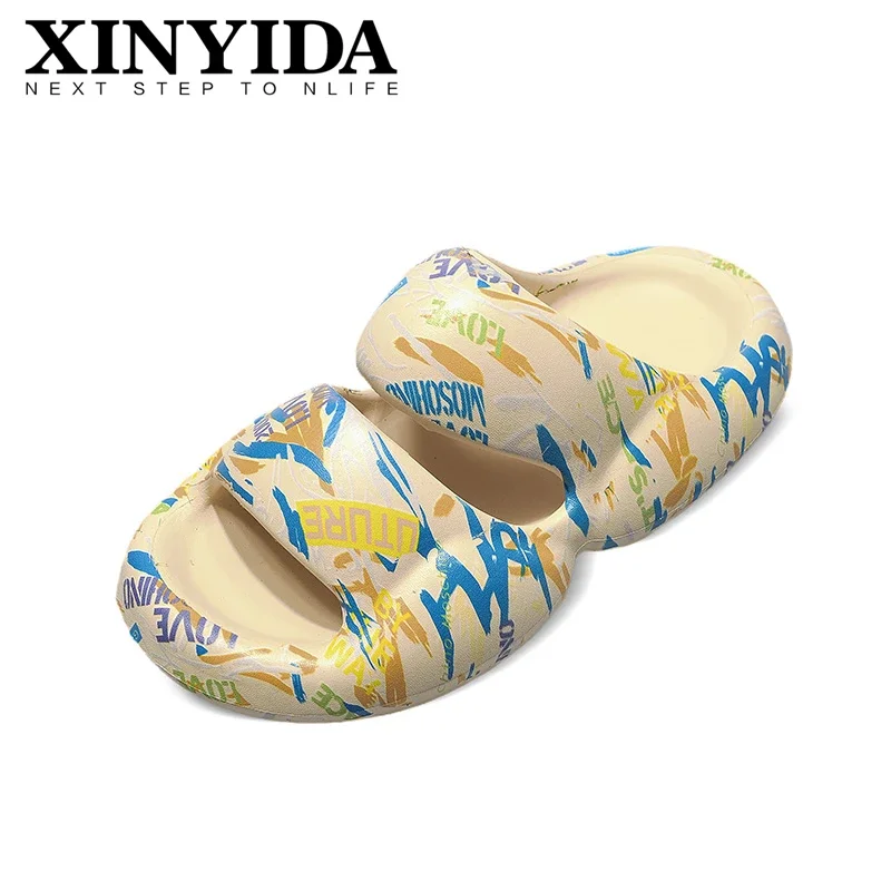 New Arrivals Unisex Summer YZY Slides Slip On Breathable Water Beach Sandal Lightweight Domineering YZY Slippers Plus Size 36-45