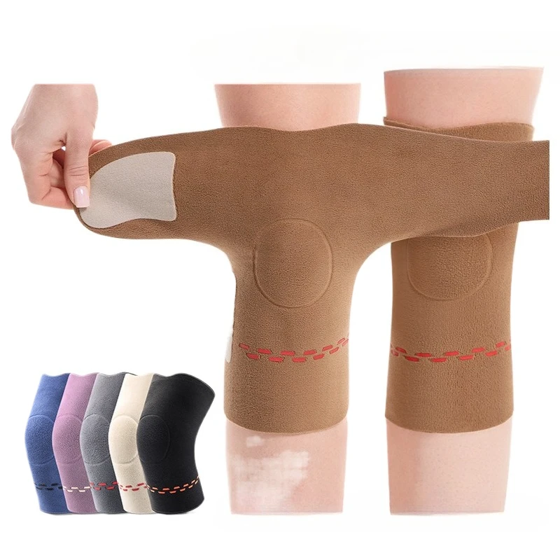 

Зимние термобелье на флисовой подкладке, толстые термоудерживающие рукава для ног для взрослых, спортивные носки до бедра с защитой от холода