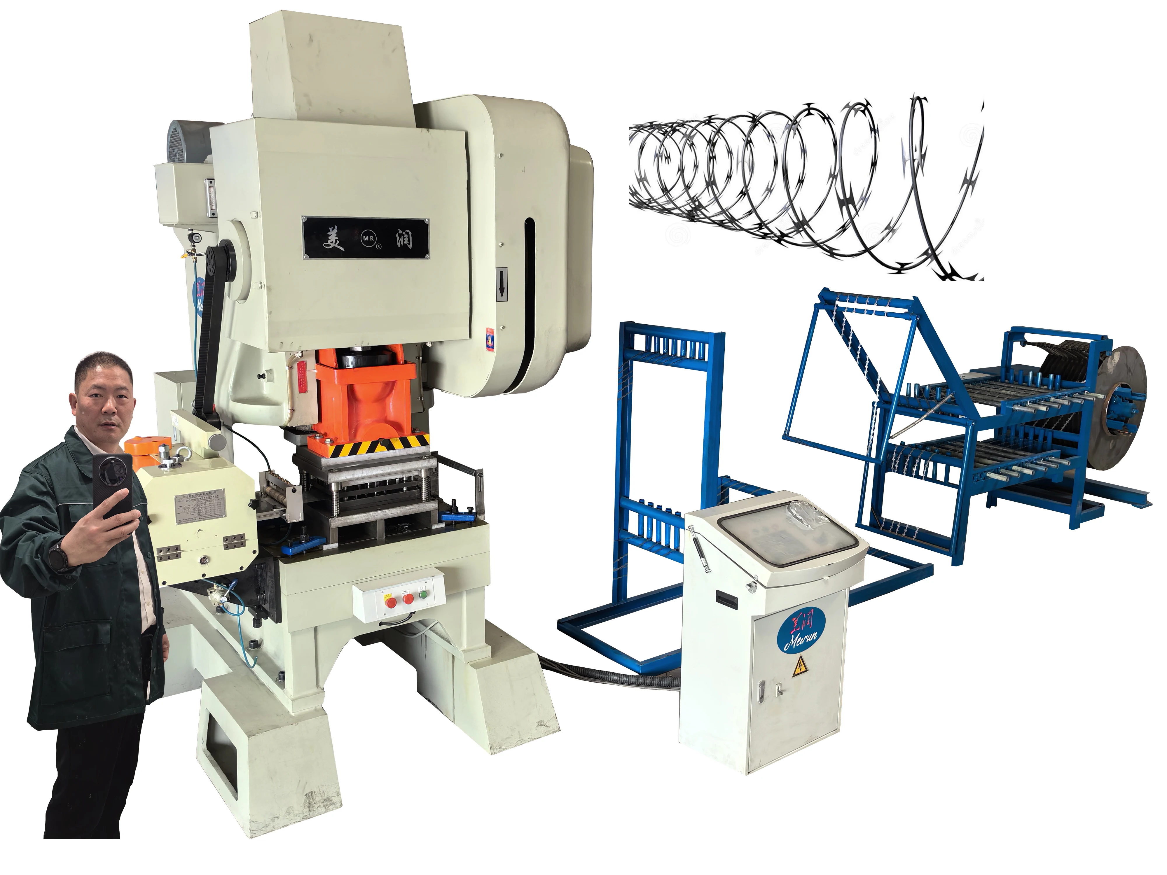 Hebei Meirun Brand Made In China High Quality And Safety Razor Barbed Wire Machine