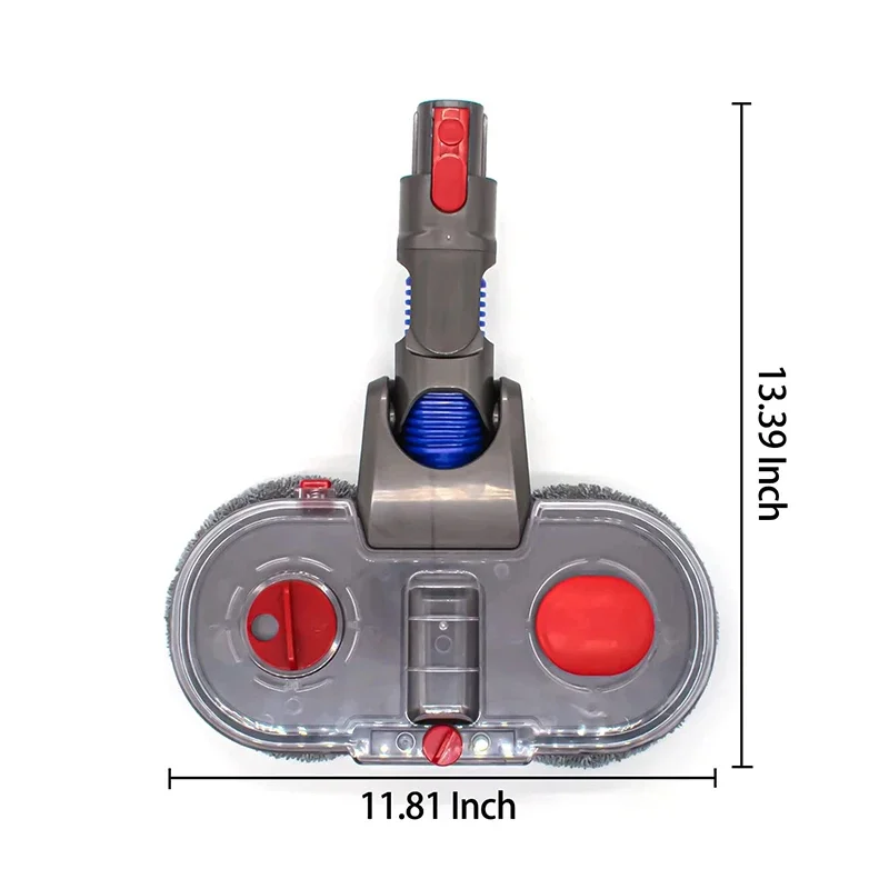 Electric Mop Head Kit For Dyson V7 V8 V10 V11 V15 Vacuum Cleaner Parts, Mop Attachment With Water Reservoir Cleaning Rag Cloth