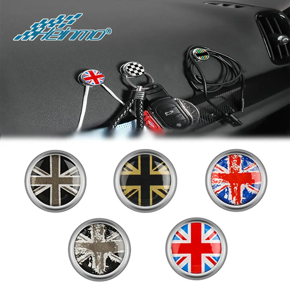 

For Mini Cooper Interior Sticker Fastener Cable Key Alloy Hook Up Holder Clip F54 F55 F56 F60 R55 R56 R60 R61 Auto Accessories