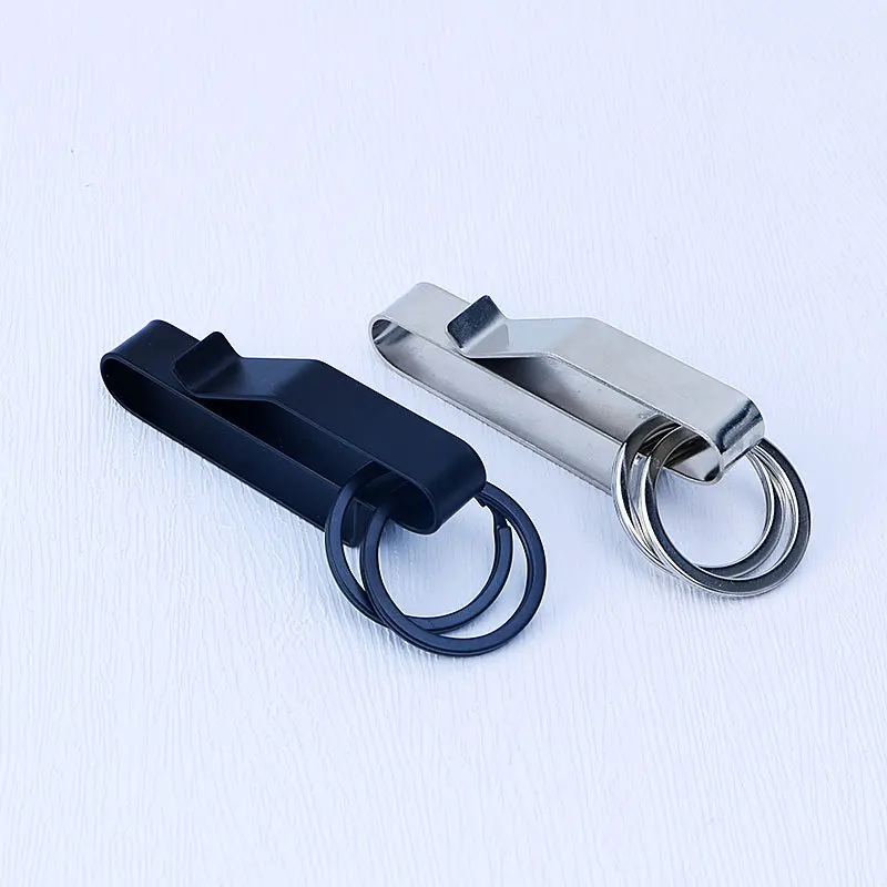 Llaveros tácticos de acero al manganeso para coche, para hombres, con clip para llaves de ropa de trabajo, para cinturón de exterior, llaveros desmontables, venta al por mayor de herramientas.