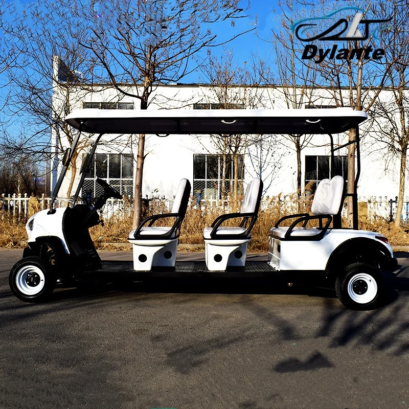 CE Certified Electric Golf Cart, New Energy Environmentally Friendly Electric Four-Wheeler 7000W High Power Off-Road Golf Cart