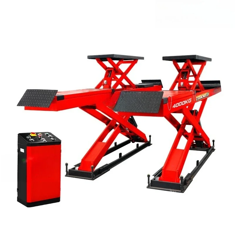 mother and child large scissor lift lift repair shop double-layer scissor type can be positioned