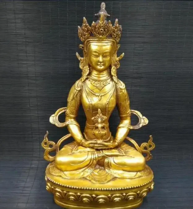 Copper Statue China Tibetan Buddhism Brass statue King Kong Buddha