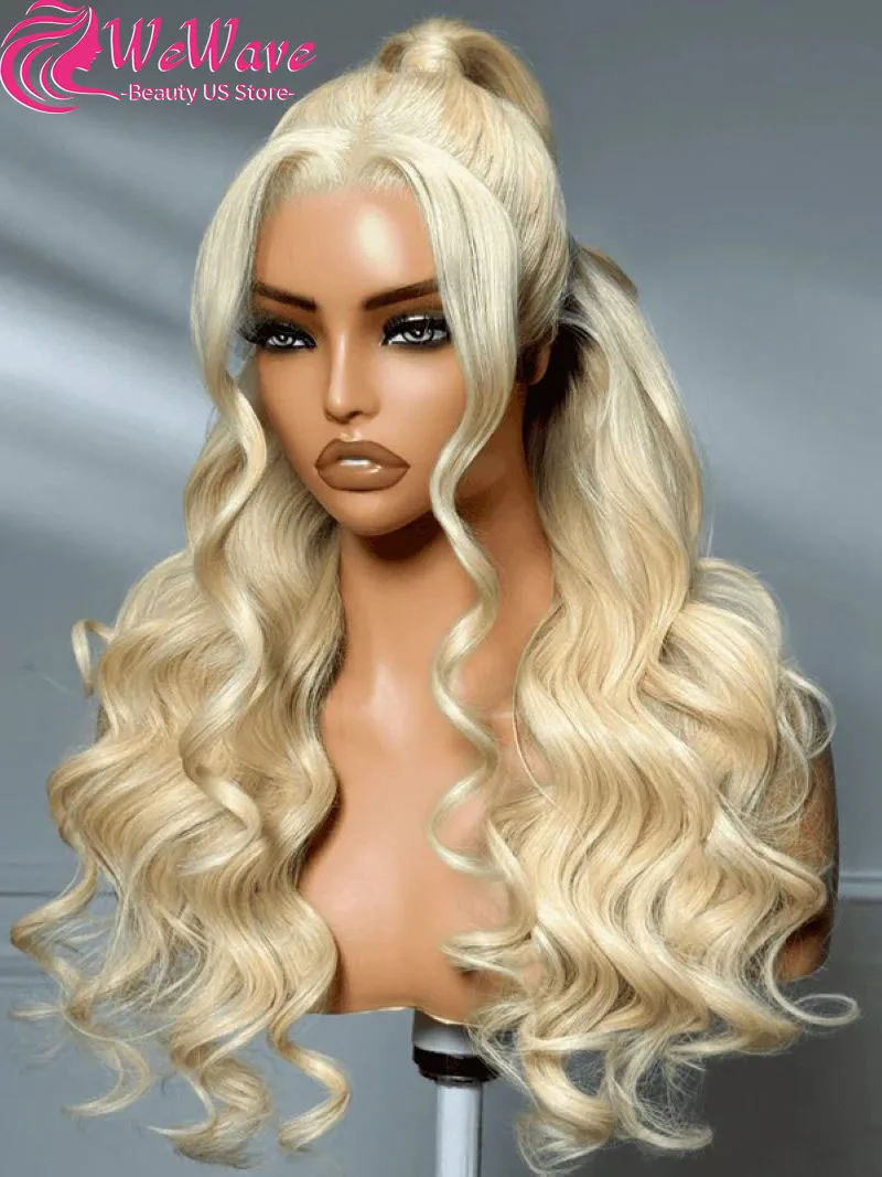 

Накладные парики из натуральных бразильских волос 13x6 Loose Body Wave, блонд 613, с HD-кружевной передней частью, 30 дюймов, для женщин, распродажа, недорого