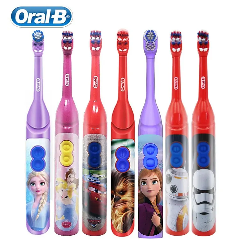 Oral B 어린이 전동 칫솔, 프로 헬스, 치과 위생, 진동 칫솔모, 3 세 이상 잇몸 케어, 칫솔, 배터리 구동 