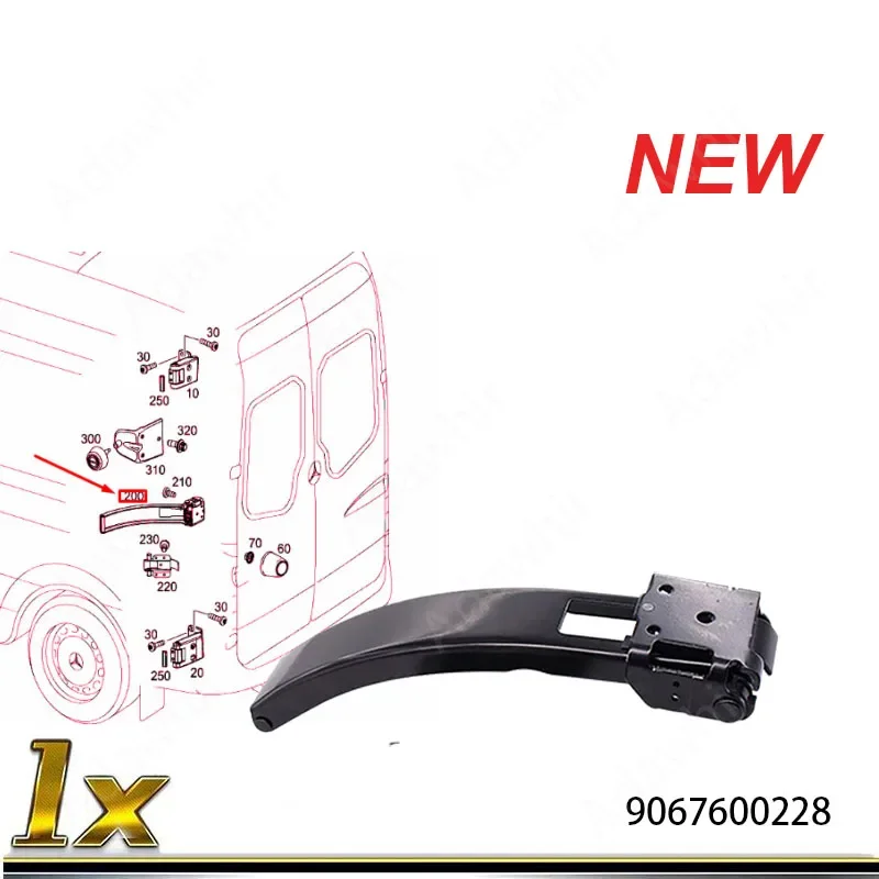 

Door Lock Door Stop Rear Complete for Mercedes Sprinter 906 VW Crafter 9067600228 2E1827794A