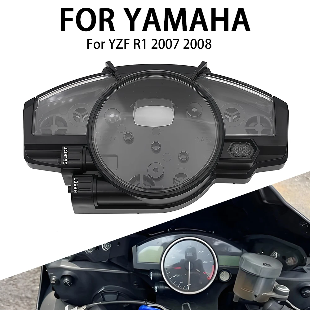 

Speedometer Tachometer Gauge Case Cover Fits For Yamaha YZF R1 YZF-R1 YZFR1 2007 2008 Instrument Shell Motorcycle Accessories