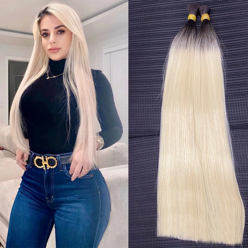 Extensions de cheveux vierges non transformés pour femmes, 613 cheveux humains en vrac, sans trame, droite, vietnamienne, tressage, tissage, original