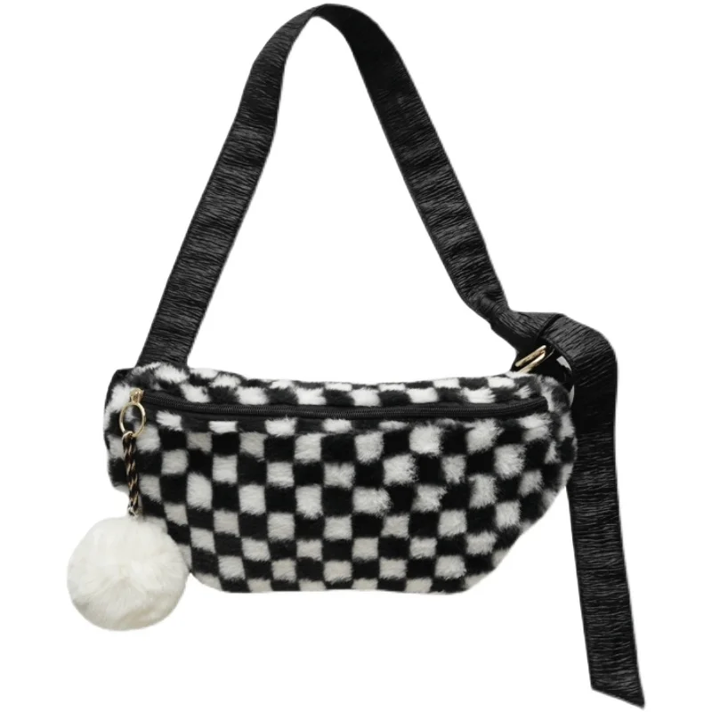 bolso-de-pecho-cruzado-de-felpa-con-diseno-de-tablero-de-ajedrez-estilo-urbano-moderno-y-casual-para-chicas