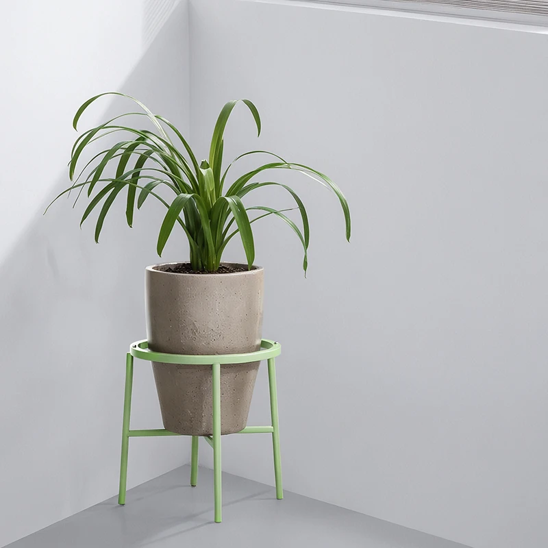 Nordic Floor Standing Plant Stand for Indoor Balcony Living Room Decor Minimalist Space-Saving Flower Pot Holder