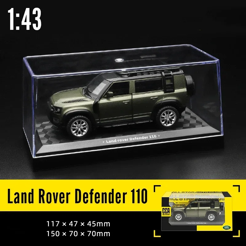 

CCA MSZ 1:43 Land Rover Defender 110 Alloy Car Model with Acrylic Display Box Children's Toys Die Casting Boy Series Gift