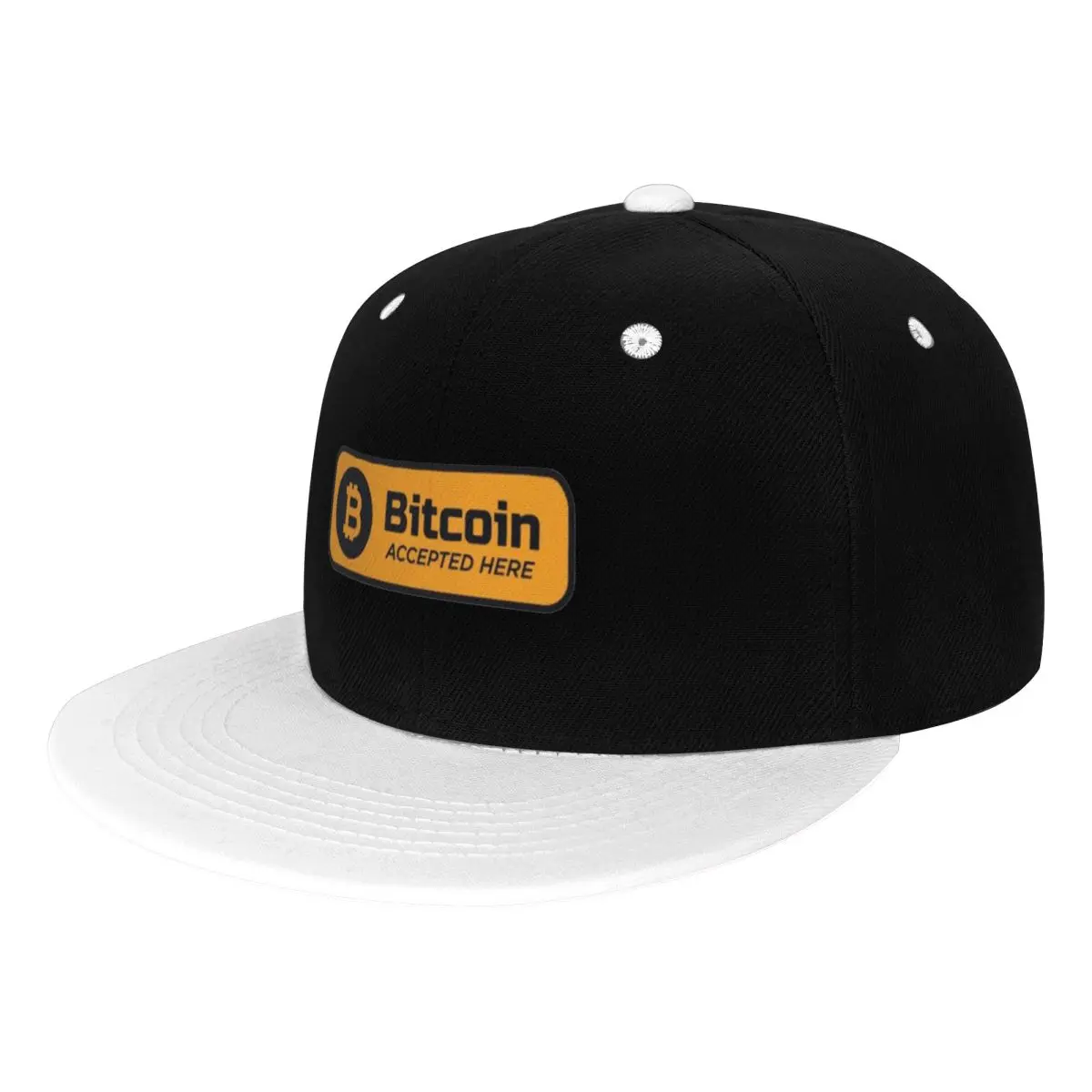 De Marque Elon Reeve Musk Doge Bitcoin Flat Brim Hat Embroidery Baseball Cap Hip Hop Hat